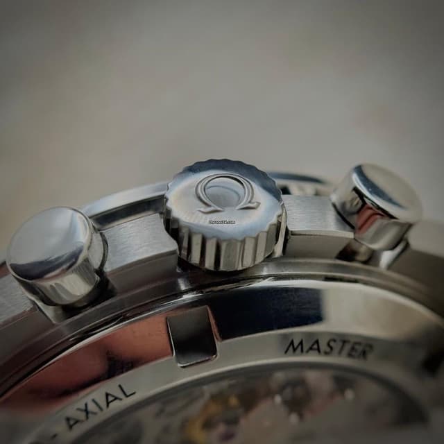 Omega Speedmaster Moonwatch White Dial Side View