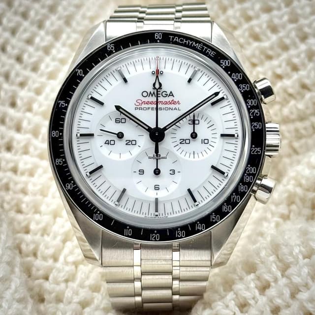 Omega Speedmaster Moonwatch White Dial Chronograph