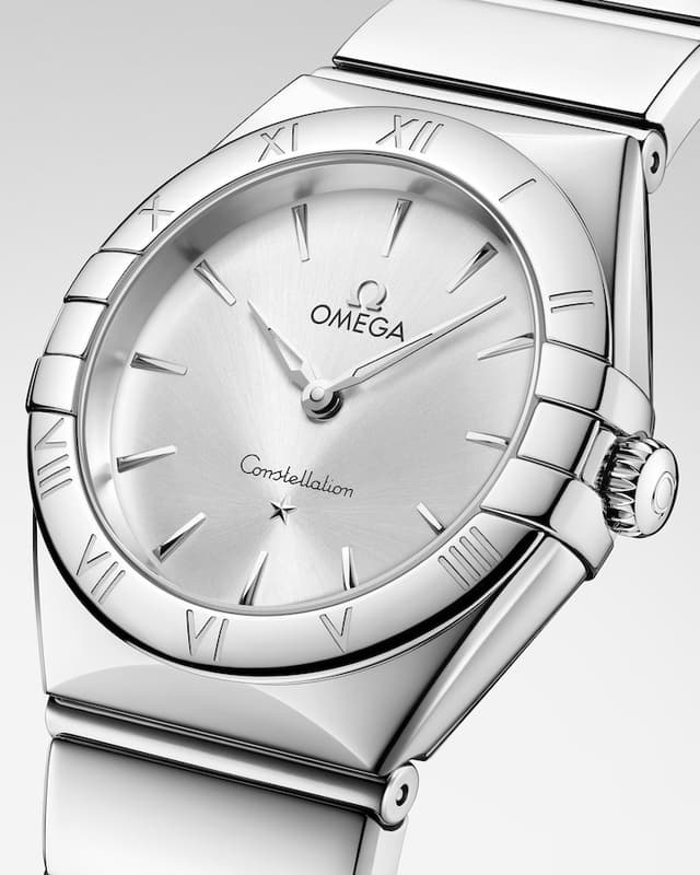 Omega Constellation 28mm Steel Front View