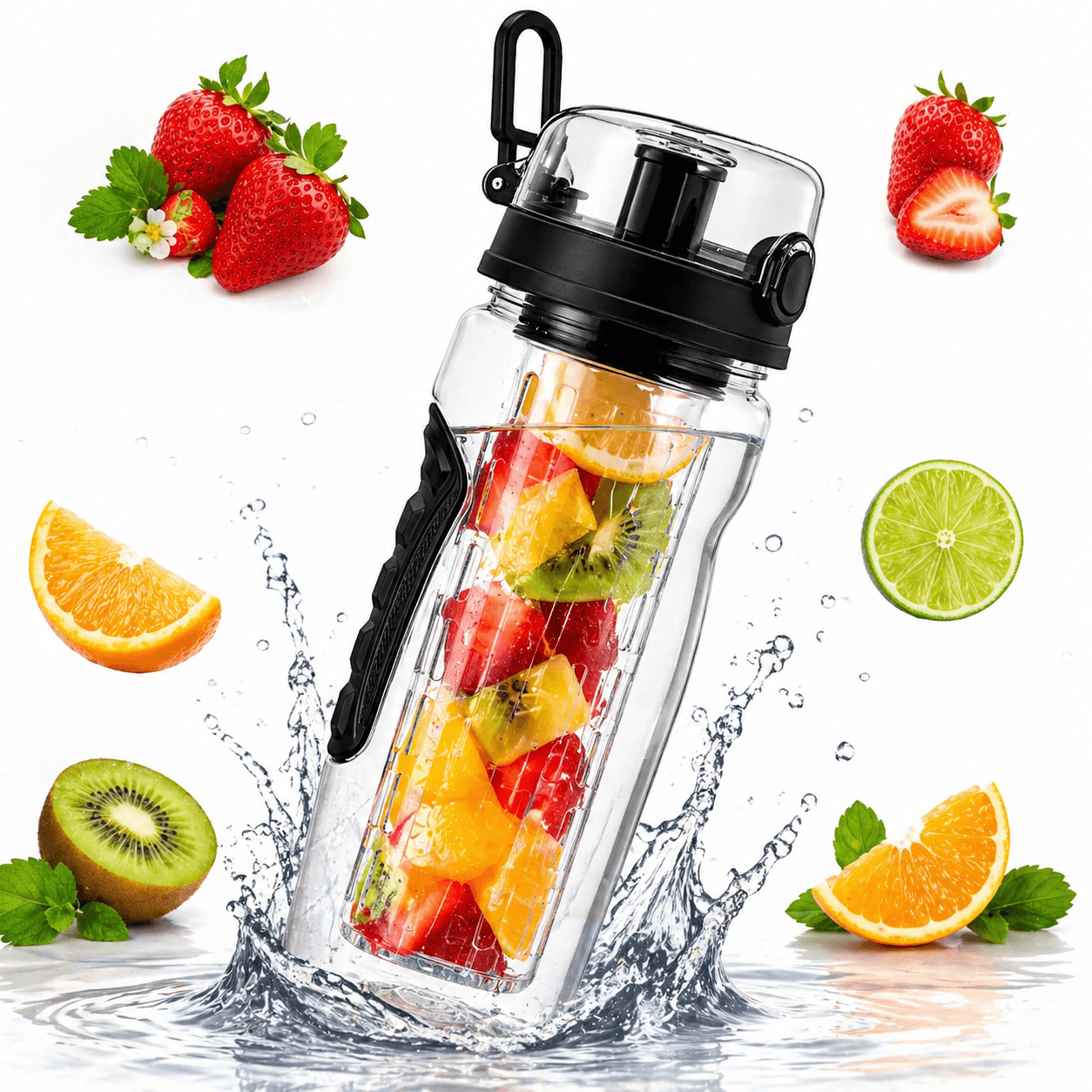 detox fruit infuser water bottle with fresh fruits BPA free leakproof water bottle Pakistan