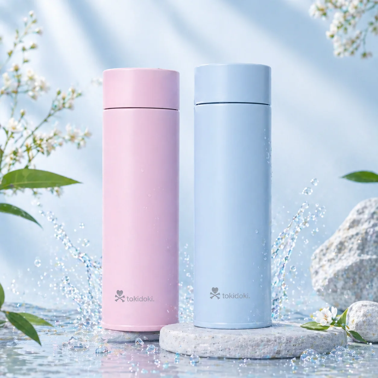 pink and blue insulated steel bottles premium leakproof thermal water bottles