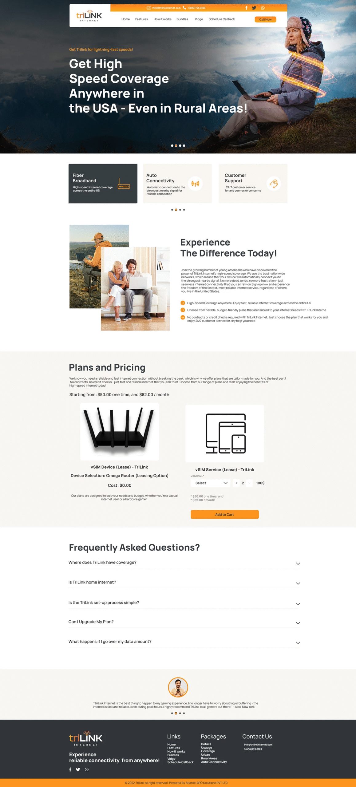 home page